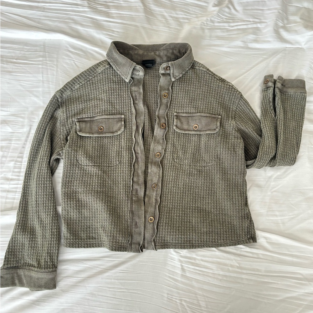 Olive Green Women's Top